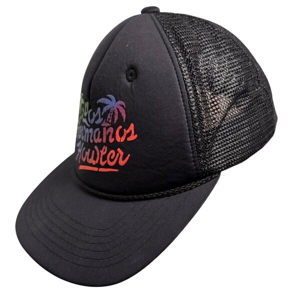 Howler Brothers Men's Trucker Snapback Hat Los Hermanos Howler Black Neon Retro - Picture 3 of 11